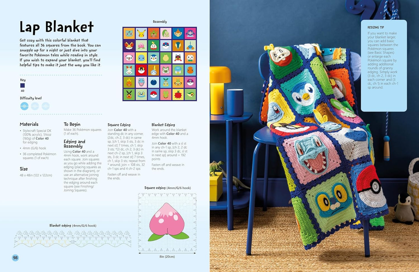 Pokémon Crochet Squares by Ira Rott