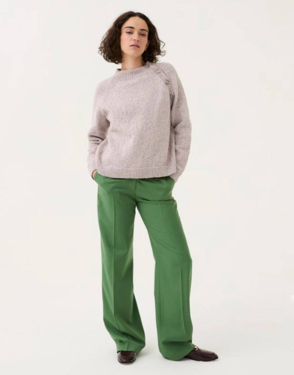 Sirdar - 10781 - Buttoned Raglan Sweater - Loveful Recycled Tweed Blend DK