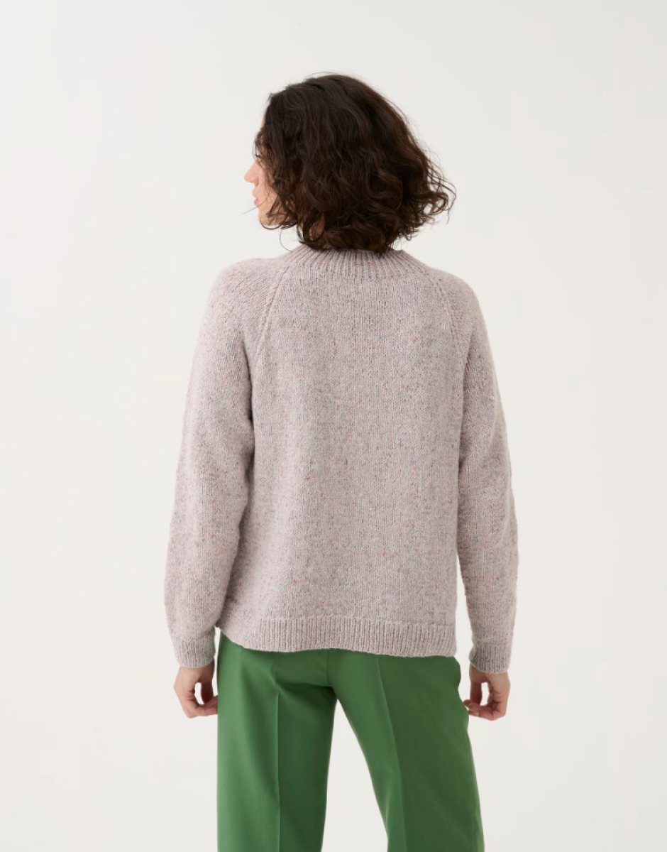 Sirdar - 10781 - Buttoned Raglan Sweater - Loveful Recycled Tweed Blend DK