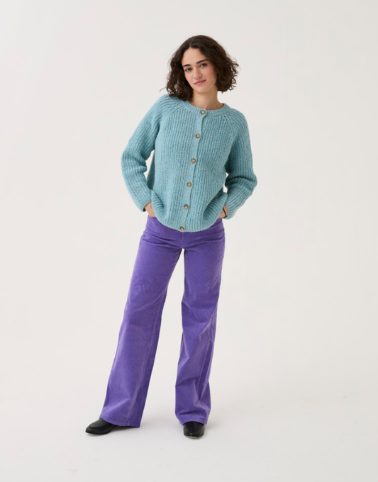 Sirdar - 10780 - Round Neck Ribbed Cardigan - Loveful Recycled Tweed Blend DK