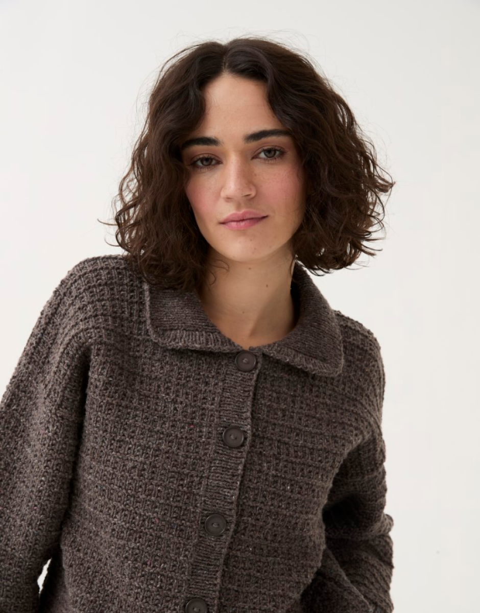 Sirdar - 10782 - Heritage Collared Cardigan - Loveful Recycled Tweed Blend DK