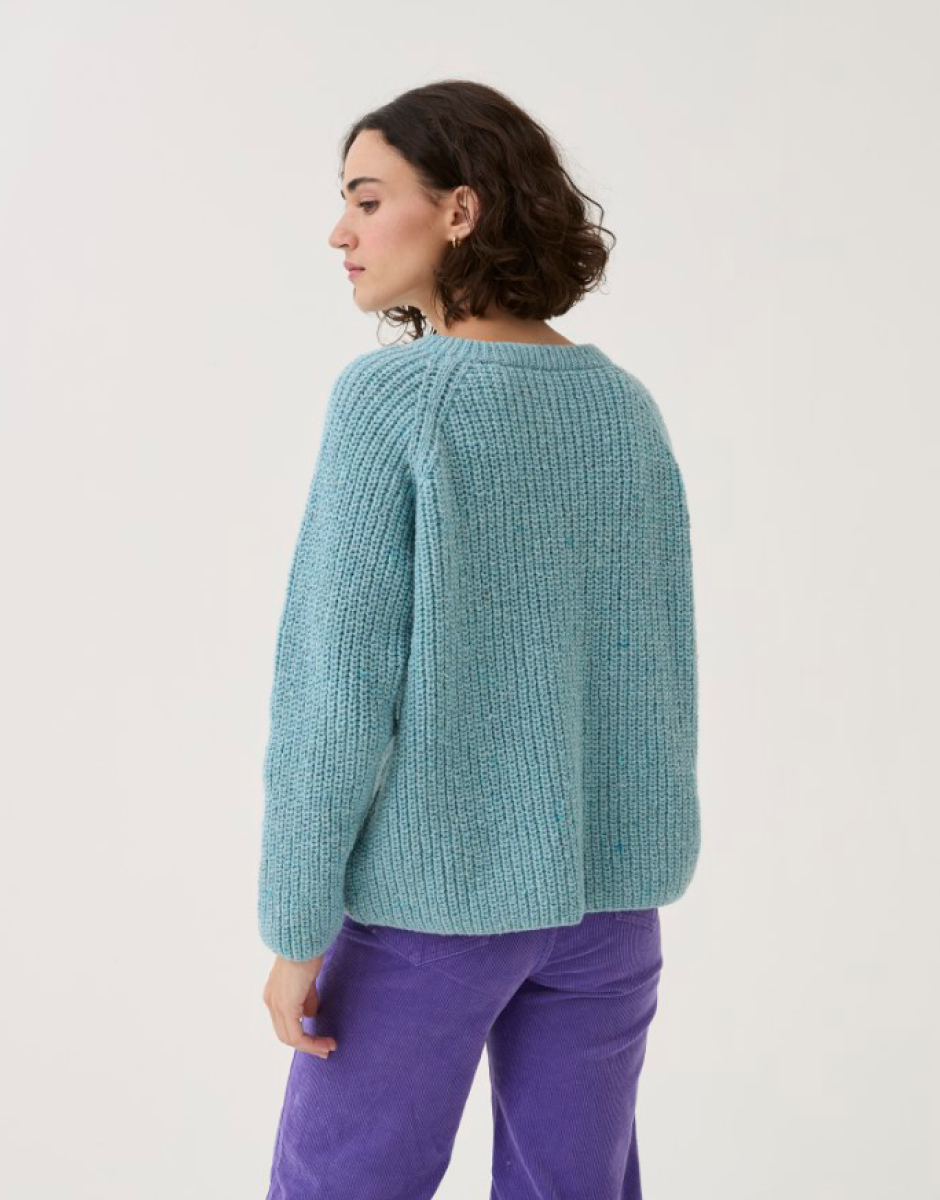 Sirdar - 10780 - Round Neck Ribbed Cardigan - Loveful Recycled Tweed Blend DK