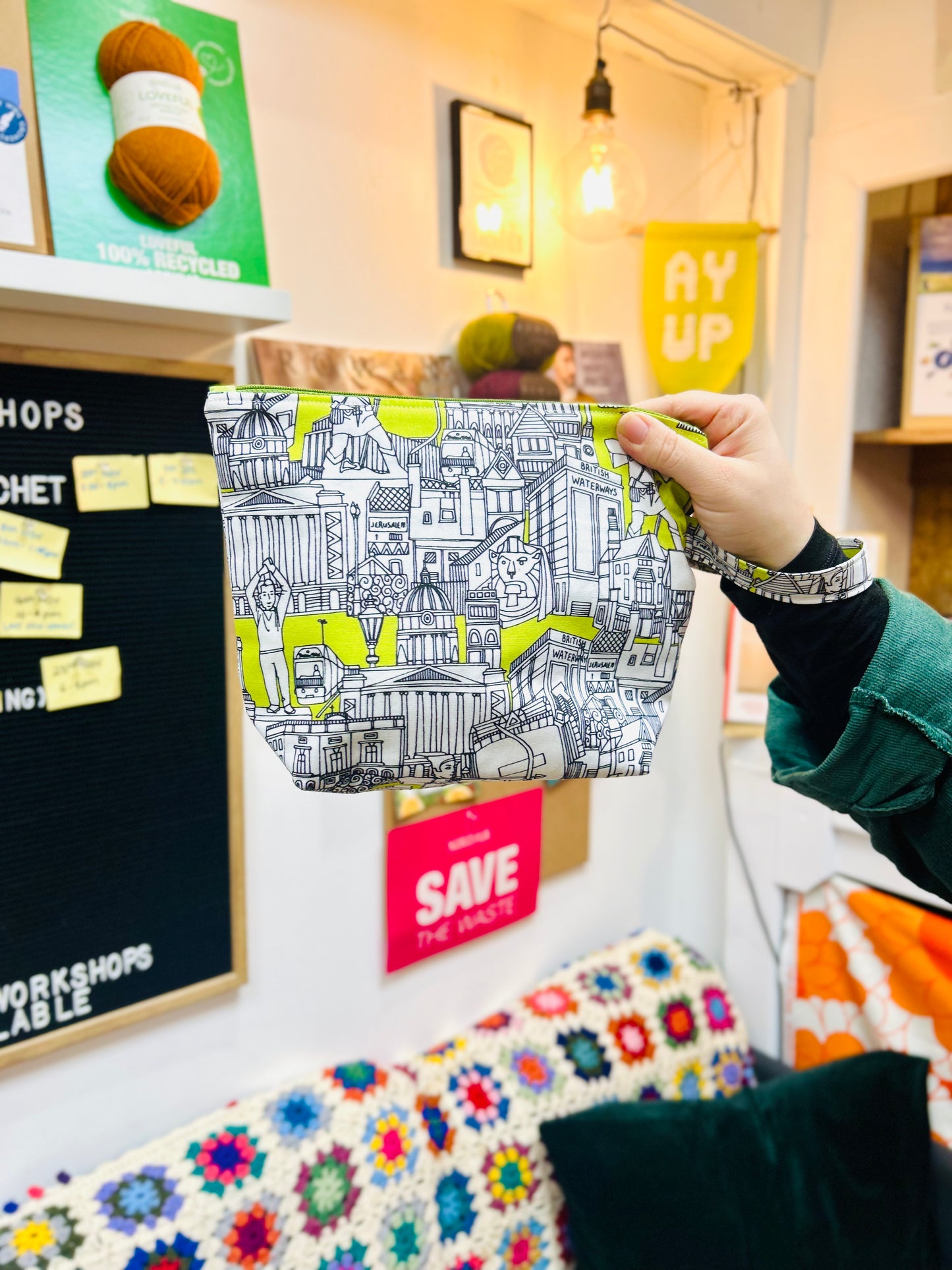 Bertie & Poppet - Small zip project bags - Exclusive Nottingham Landmark Design