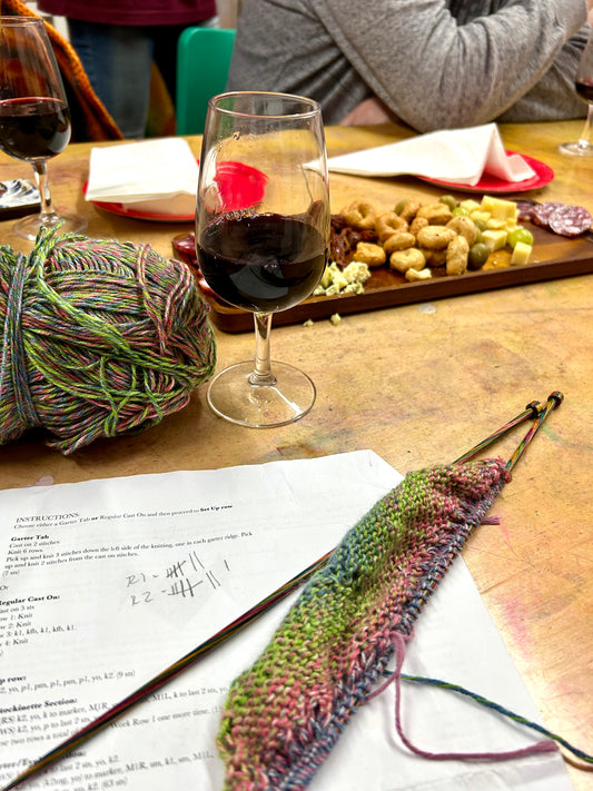 Wine and Twine - A knit & natter with a twist! Saturday 8th November, 5-7pm