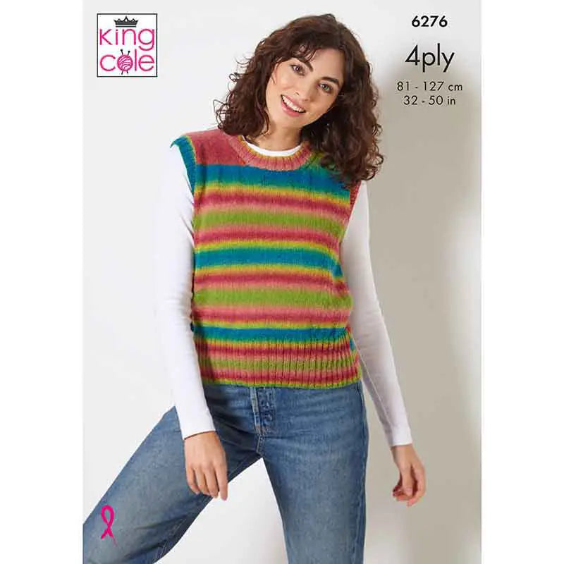 6276 4ply Vest Top & Sweater