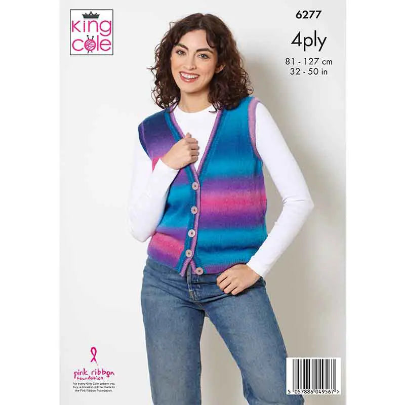 6277 4ply Cardigan & Waistcoat