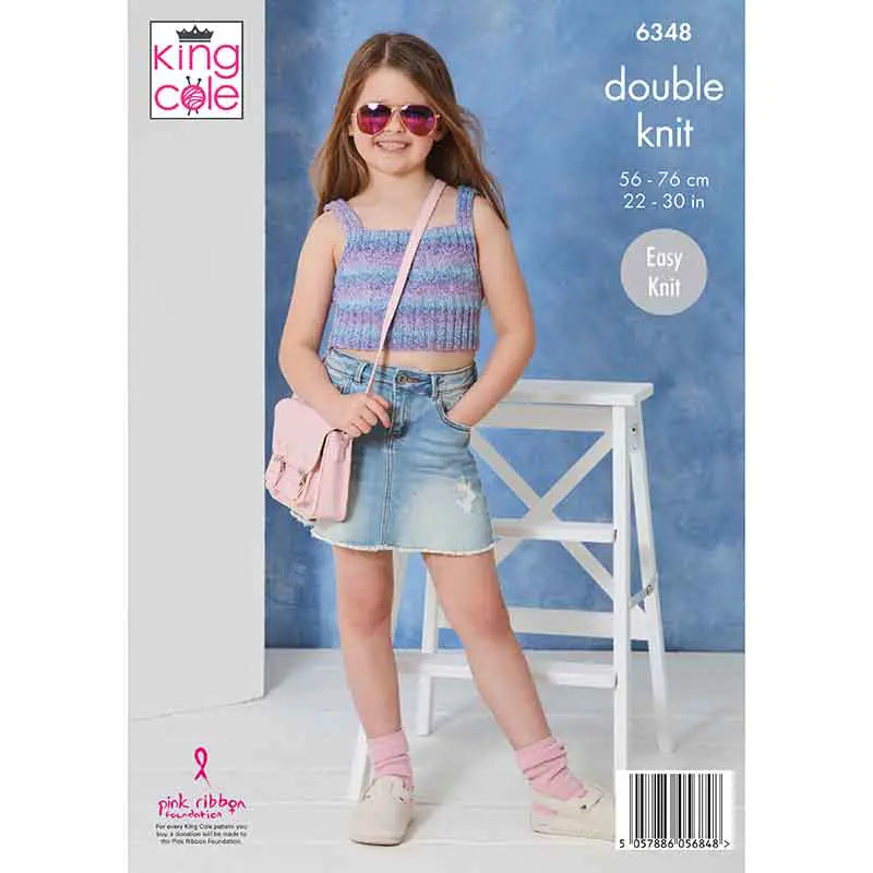 6348 - Cardigan and Top - DK