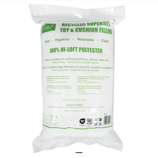 100% recycled polyester Toy Stuffing - 250g