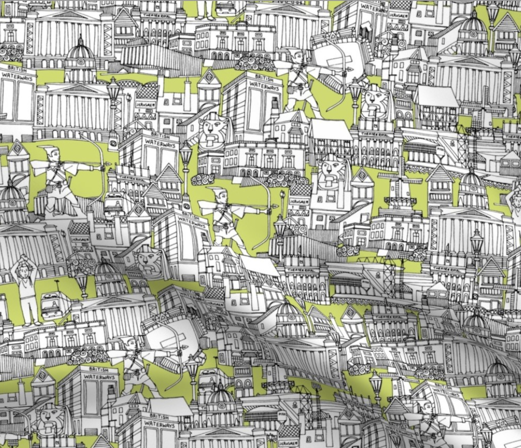 Bertie & Poppet - Small zip project bags - Exclusive Nottingham Landmark Design