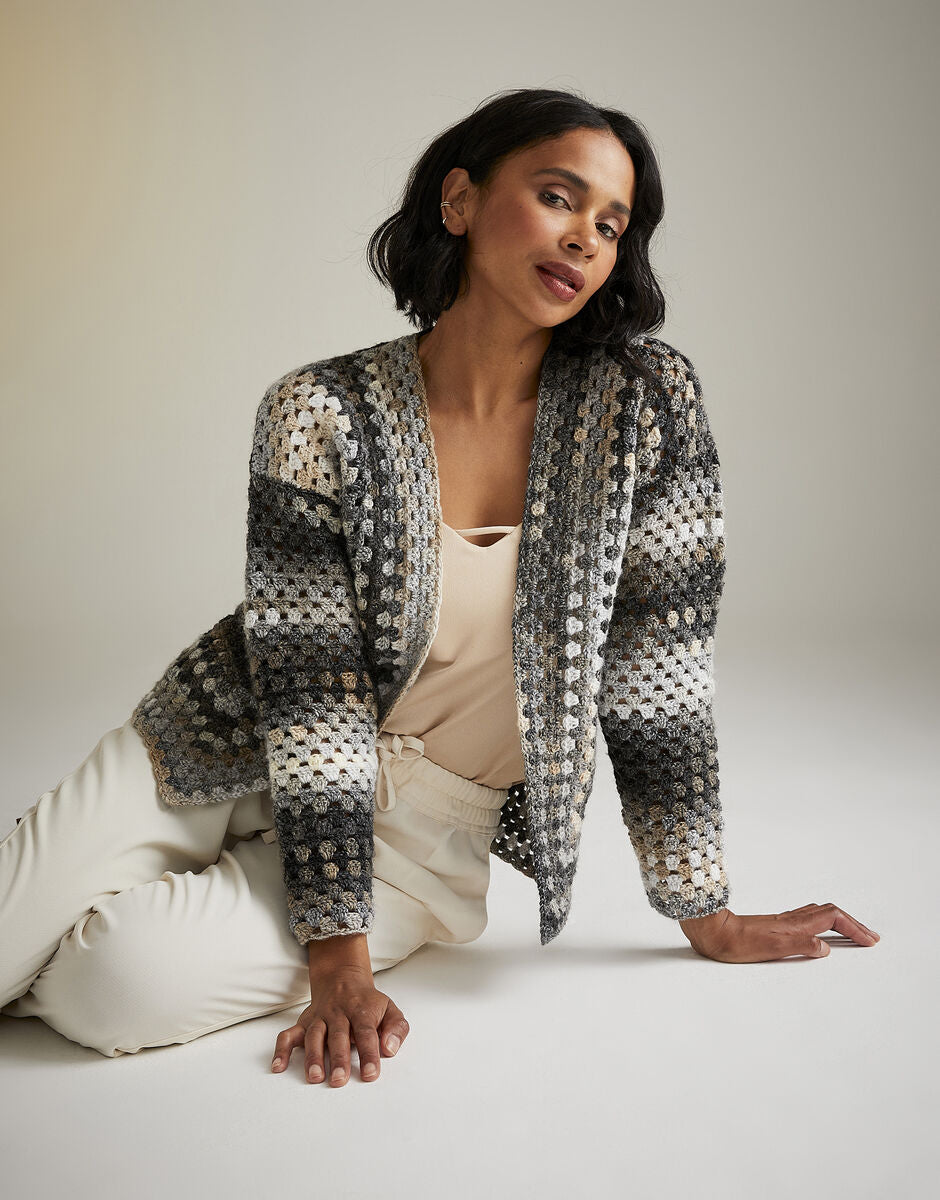 Sirdar Jewelspun Aran - 10727 - Moon and Stars cardigan