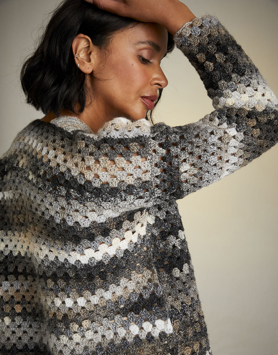 Sirdar Jewelspun Aran - 10727 - Moon and Stars cardigan