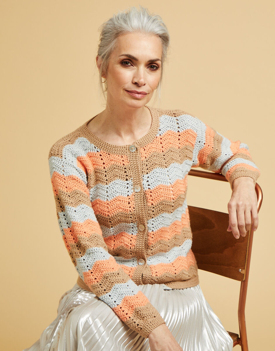 Sirdar - 10670 - Chevron Stripe Jacket