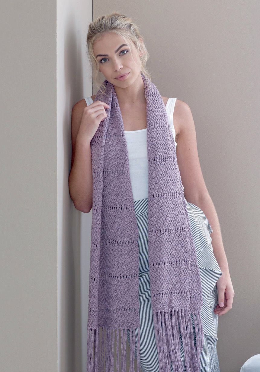 Moss Stitch Scarf