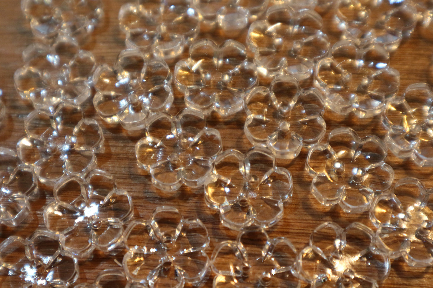 Crystal Flower Buttons