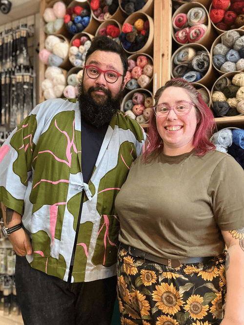 Hey everyone, Hannah and Dan here, we’re the proud new owners of Knit Nottingham!