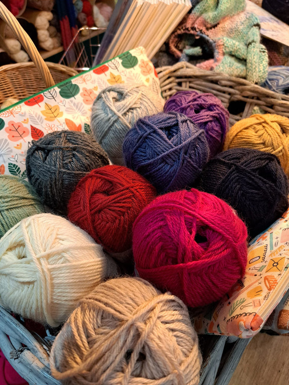 A basket full of Wool Aran