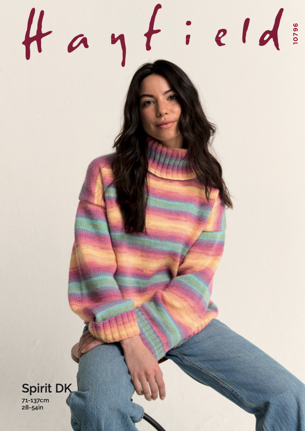 Hayfield - 10796 - Slouchy sweater - Spirit DK