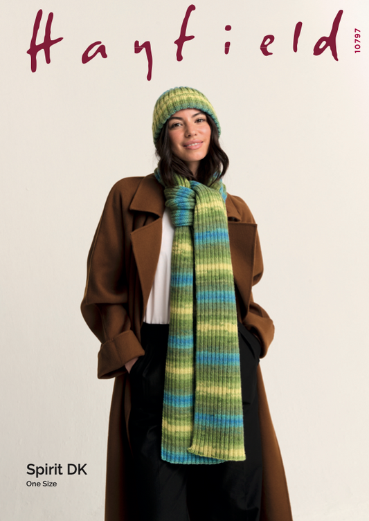 Sirdar - 10797 - Scarf and hat - Spirit DK