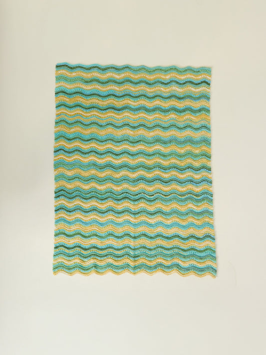 Hayfield Spirit Chunky - 10862 - Wave Knit Blanket