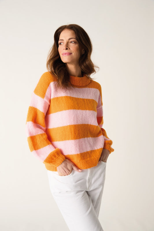 Sirdar Soft Down DK - 10883 - Big Stripe Sweater
