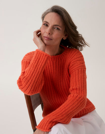 Sirdar - 10909 - Trumpet Flower Sweater - Loveful Bio Blend