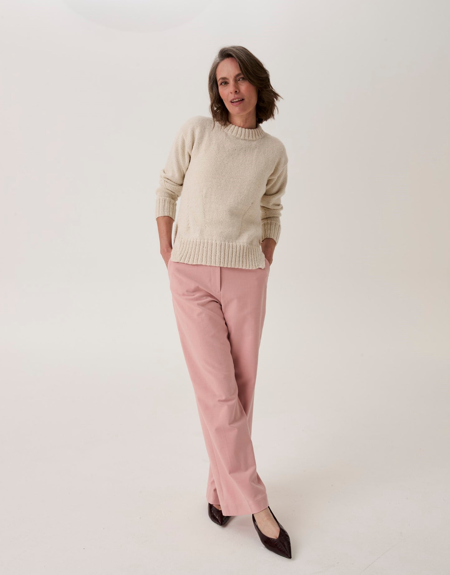 Sirdar - 10910 - Mushroom Gill Hem Sweater - Loveful Bio Blend