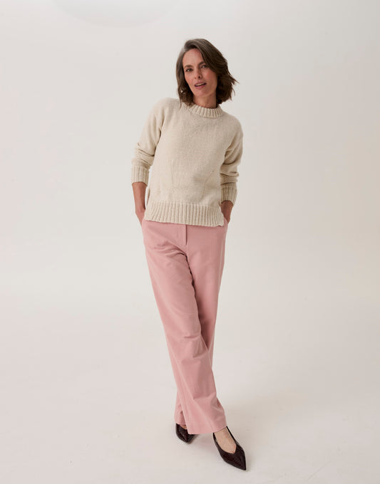 Sirdar - 10910 - Mushroom Gill Hem Sweater - Loveful Bio Blend