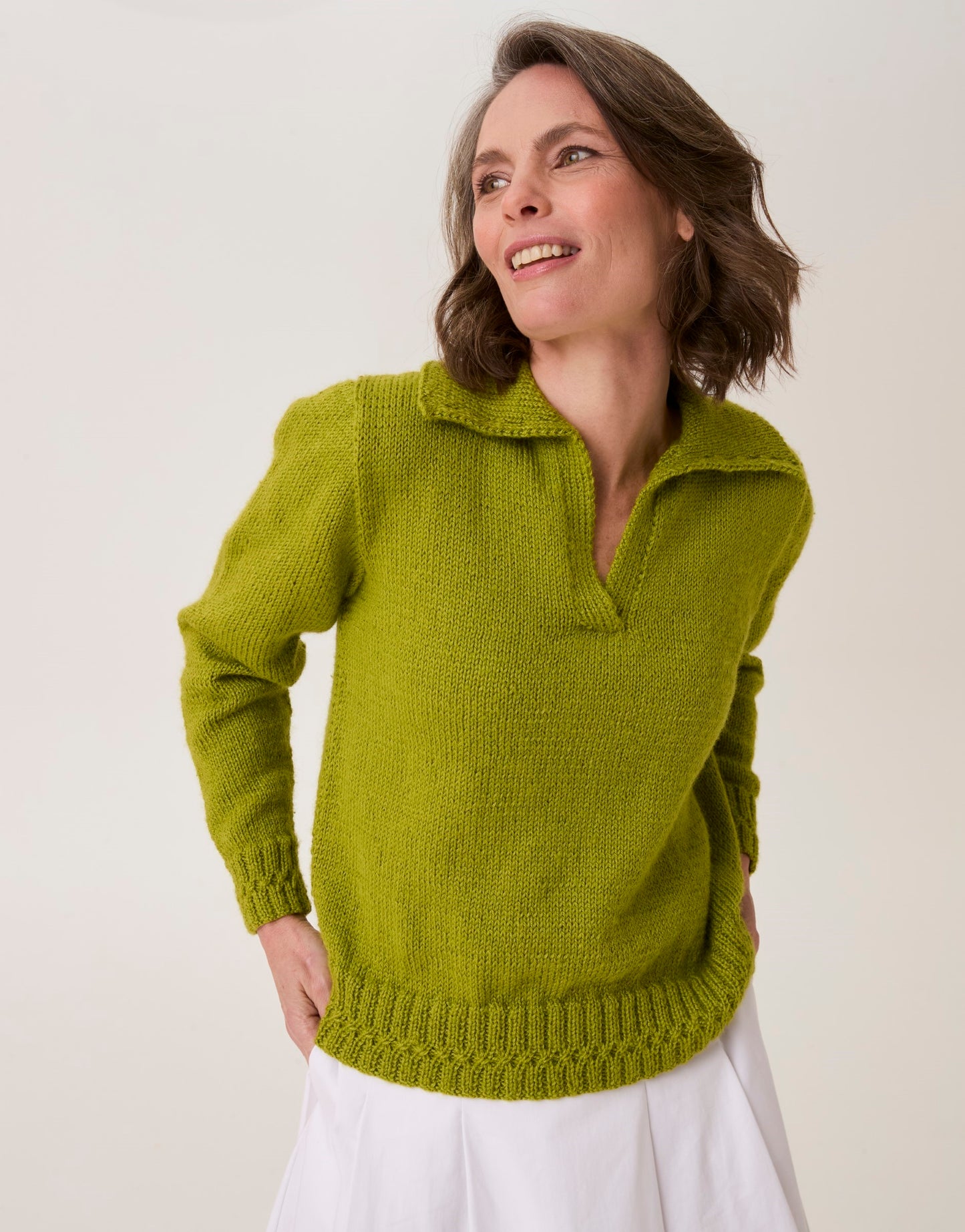 Sirdar - 10911 - Branched Polo Sweater - Loveful Bio Blend