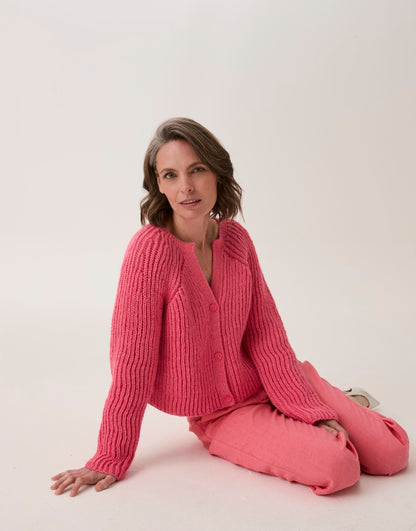 Sirdar - 10913 - Root System Rib Cardigan - Loveful Bio Blend