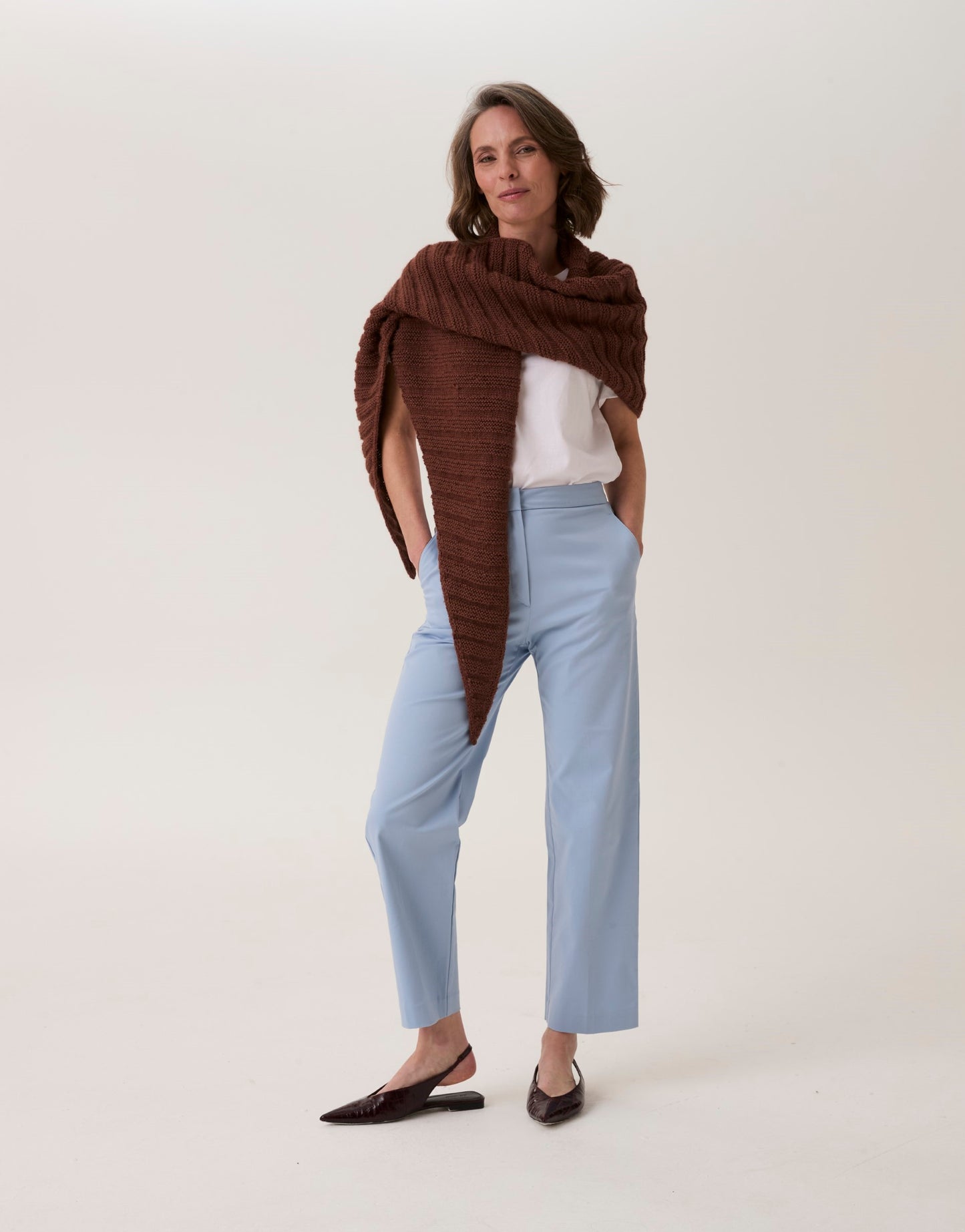 Sirdar - 10919 - Clam Shell Ribbed Shawl - Loveful Bio Blend