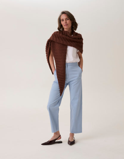 Sirdar - 10919 - Clam Shell Ribbed Shawl - Loveful Bio Blend