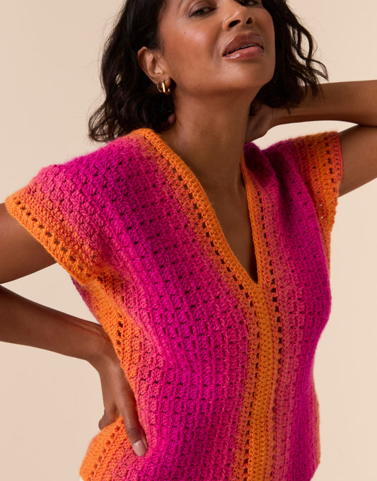 Sirdar - 10923 - Rhythmic Colour Crochet Top - Crochet