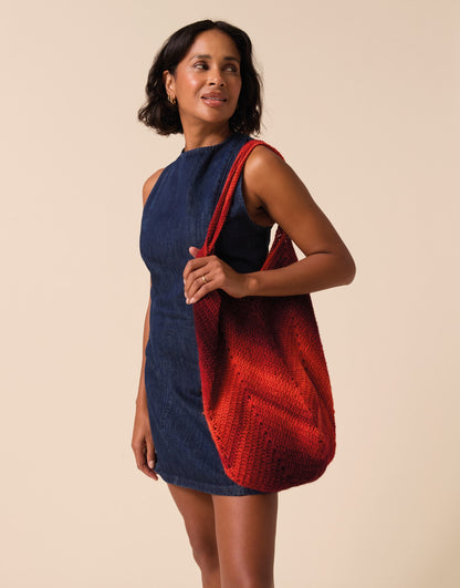 Sirdar - 10928 - Chevron Glow Crochet Tote - Crochet