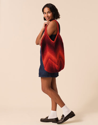 Sirdar - 10928 - Chevron Glow Crochet Tote - Crochet