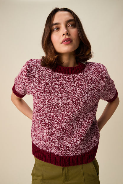 Hayfield Bonus Marl Chunky - Spin short sleeve sweater 10953
