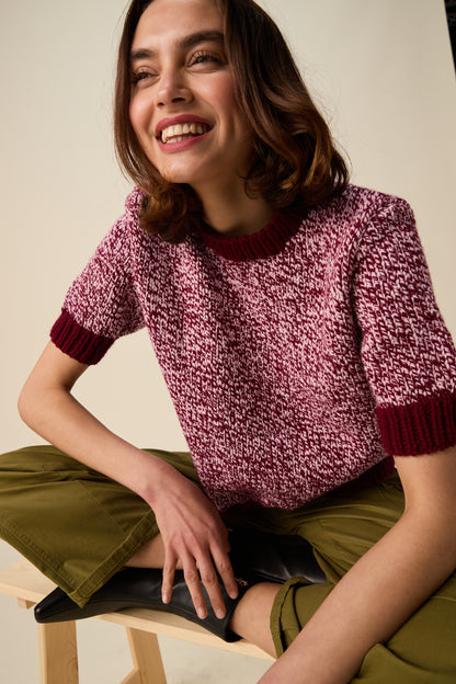 Hayfield Bonus Marl Chunky - Spin short sleeve sweater 10953