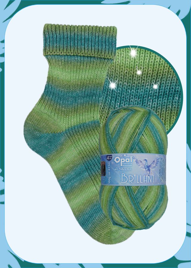 Opal Brillant Sparkly 4ply Sock Yarn