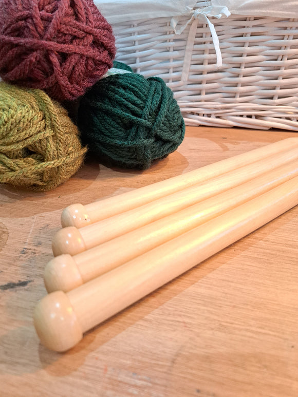 20mm Chunky Wooden Needles