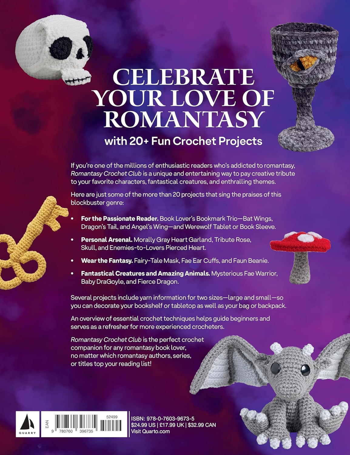 Romantasy Crochet Club - 20 Epic Projects for Your Reading Journeys by Amanda Sennett