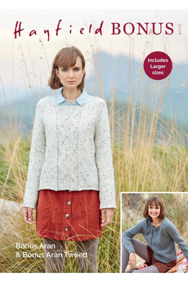 8230 - Hayfield Bonus Aran Tweed - Sweater