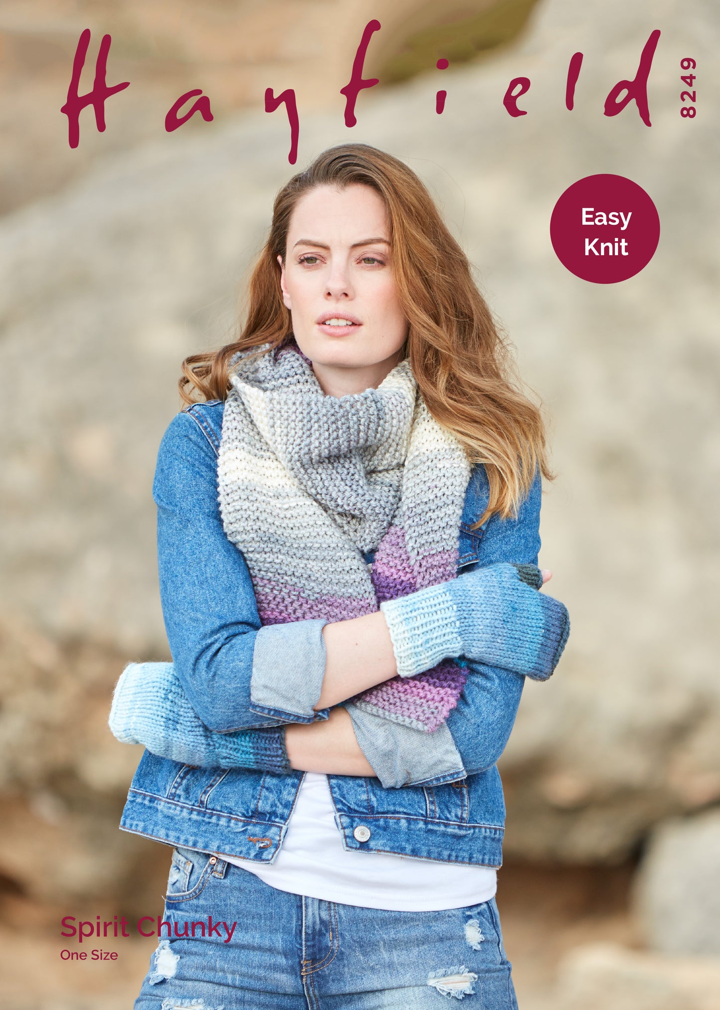 Sirdar Hayfield - 8249 - Wrist Warmers & Scarf - Spirit Chunky