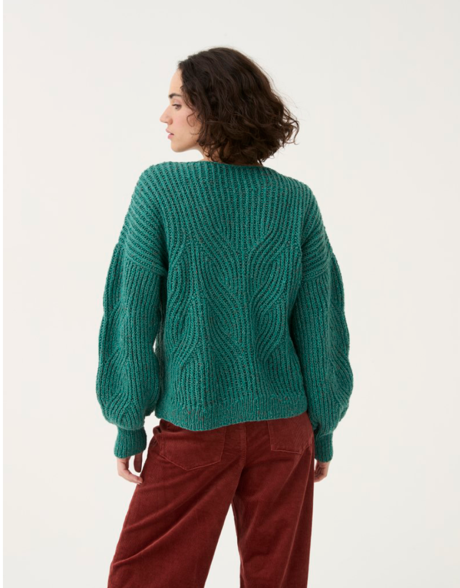 Sirdar - 10779 - Button Cuff Sweater- Loveful Recycled Tweed Blend DK