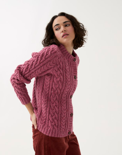 Sirdar - 10777 - Classic Cable Cardigan - Loveful Recycled Tweed Blend DK