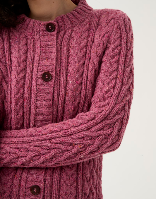 Sirdar - 10777 - Classic Cable Cardigan - Loveful Recycled Tweed Blend DK