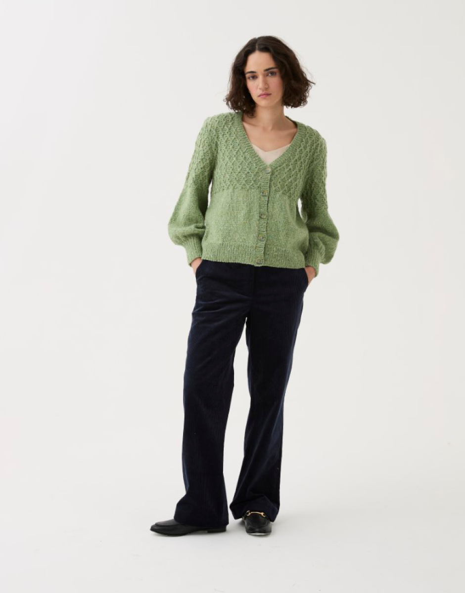 Sirdar - 10786 - Diamond Cable Cardigan - Loveful Recycled Tweed Blend DK