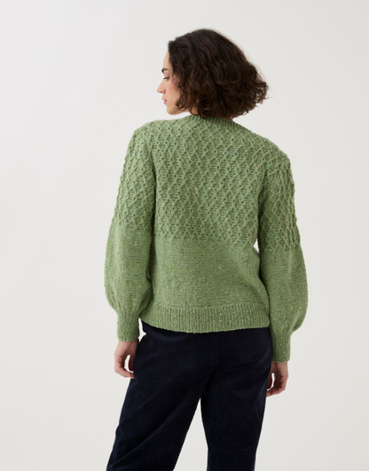 Sirdar - 10786 - Diamond Cable Cardigan - Loveful Recycled Tweed Blend DK