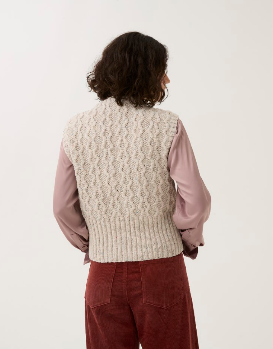 Sirdar - 10784 - Moss Stitch Cardigan - Loveful Recycled Tweed Blend DK