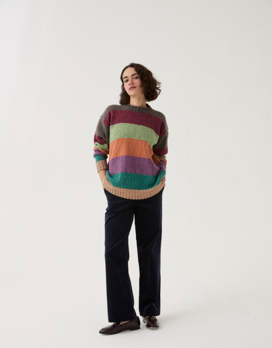 Sirdar - 10778 - Timeless Striped Sweater- Loveful Recycled Tweed Blend DK