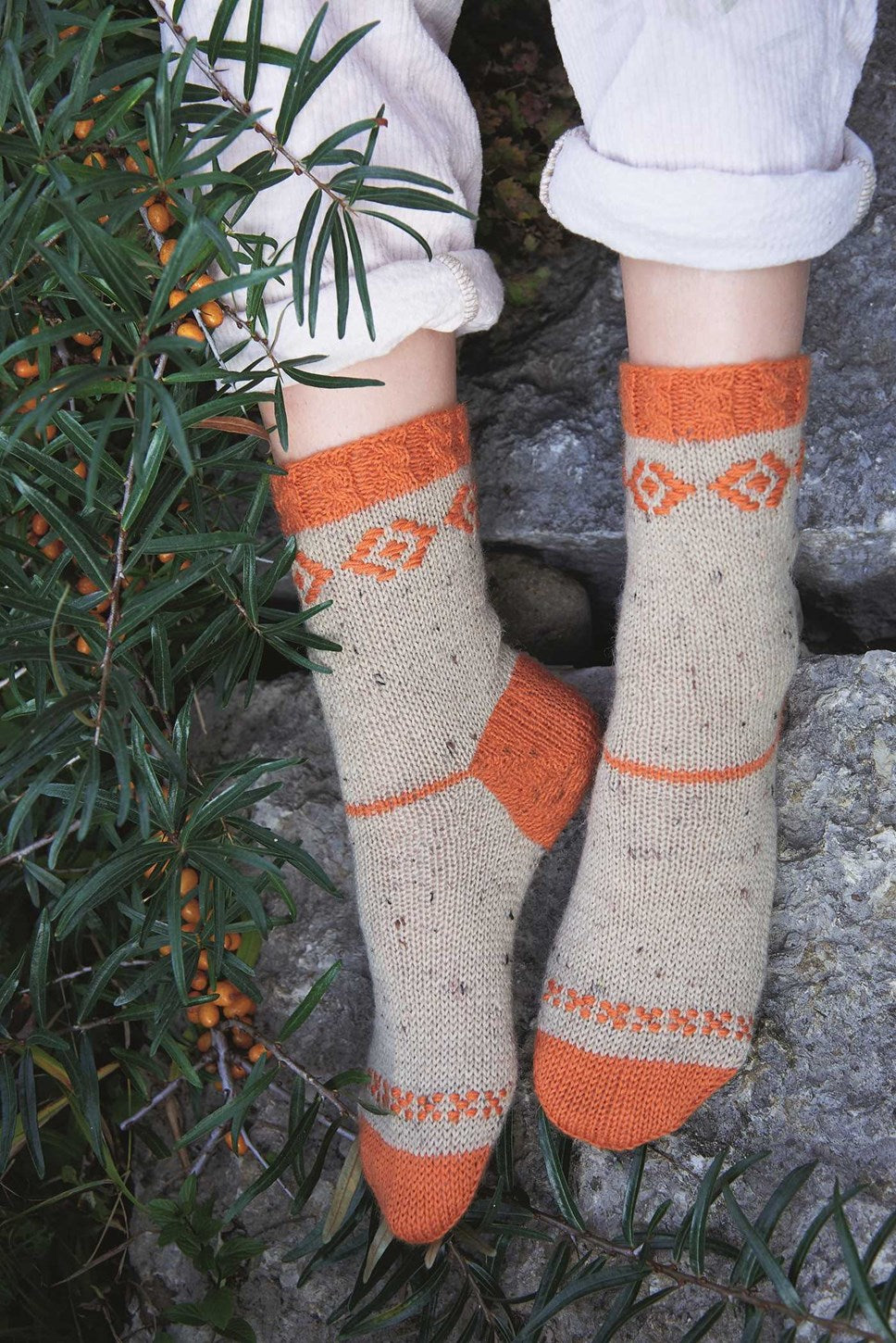 Roosimine Knitted Socks - Spice up your sock knitting with this easy-to-learn Estonian colorwork technique! by Sarah Prieur