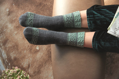 Roosimine Knitted Socks - Spice up your sock knitting with this easy-to-learn Estonian colorwork technique! by Sarah Prieur